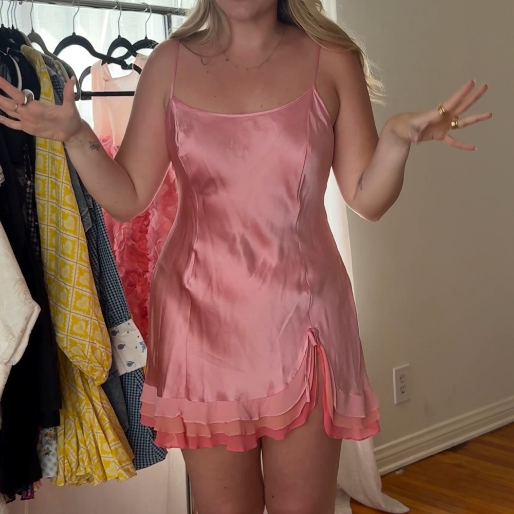 Vintage Pink Mini Dress